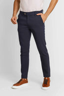 Calça Ralph Lauren Linho Straight Fit - Azul Marinho
