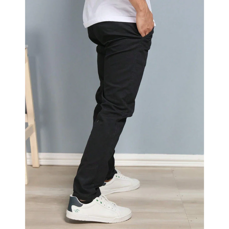 Calça Reta Masculina em Sarja - Kit 4 Unidades
