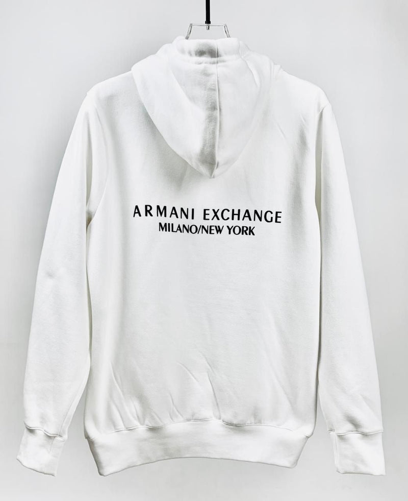 Moletom Armani Exchange - Branco com capuz