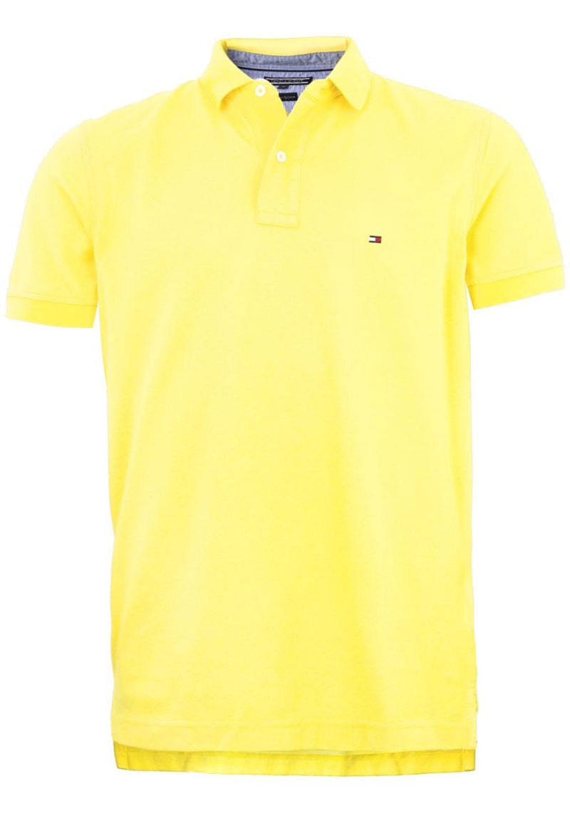 Camisa Gola Polo Tommy Hilfiger Masculina Coupe Sur Ivy - Amarela