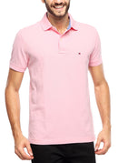 Camisa Gola Polo Tommy Hilfiger Masculina Coupe Sur Ivy - Rosa Bebê