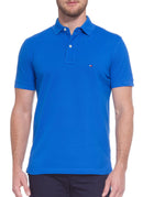 Camisa Gola Polo Tommy Hilfiger Masculina Coupe Sur Ivy - Azul Royal