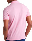 Camisa Gola Polo Ralph Lauren Masculina Custom Fit - Rosa Bebê