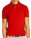Camisa Gola Polo Ralph Lauren Masculina Custom Fit - Vermelha
