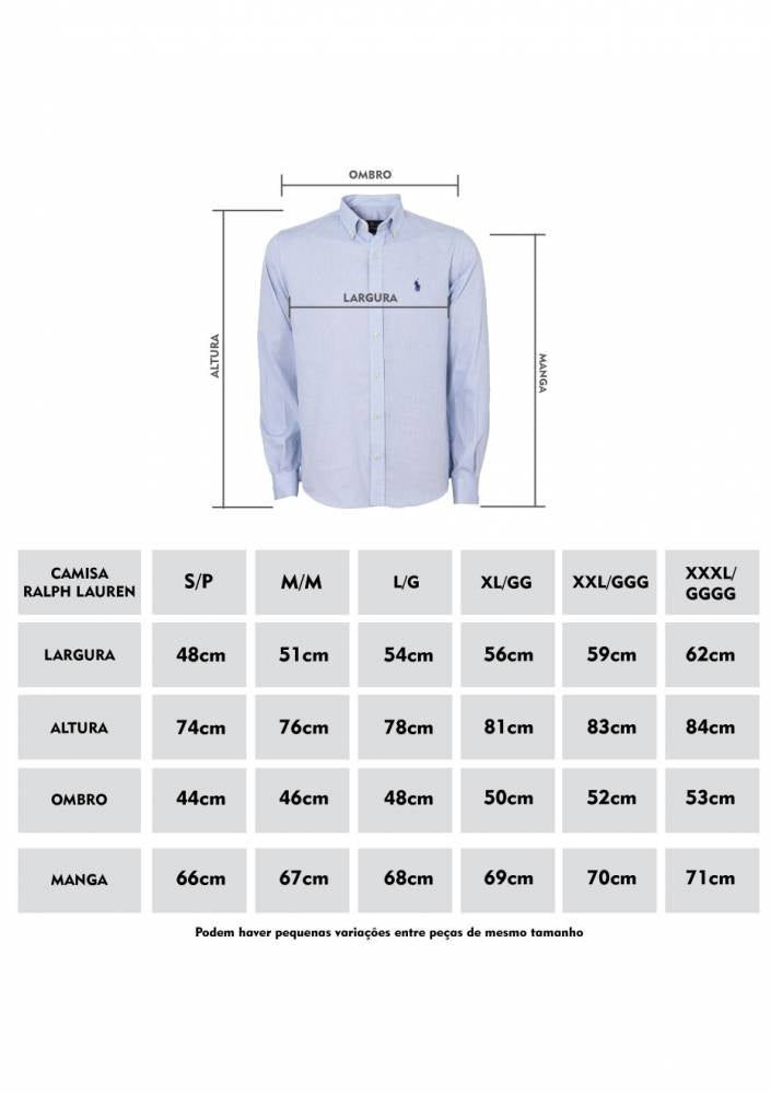 Camisa Social Ralph Lauren Oxford - Rosa Bebê