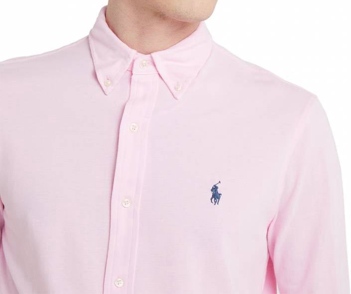 Camisa Social Ralph Lauren Oxford - Rosa Bebê