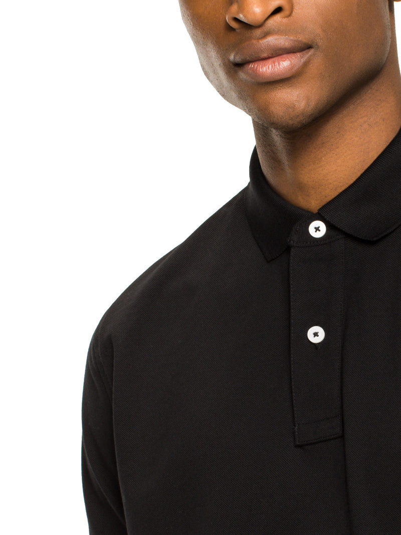 Camisa Gola Polo Tommy Hilfiger Masculina Coupe Sur Ivy - Preta