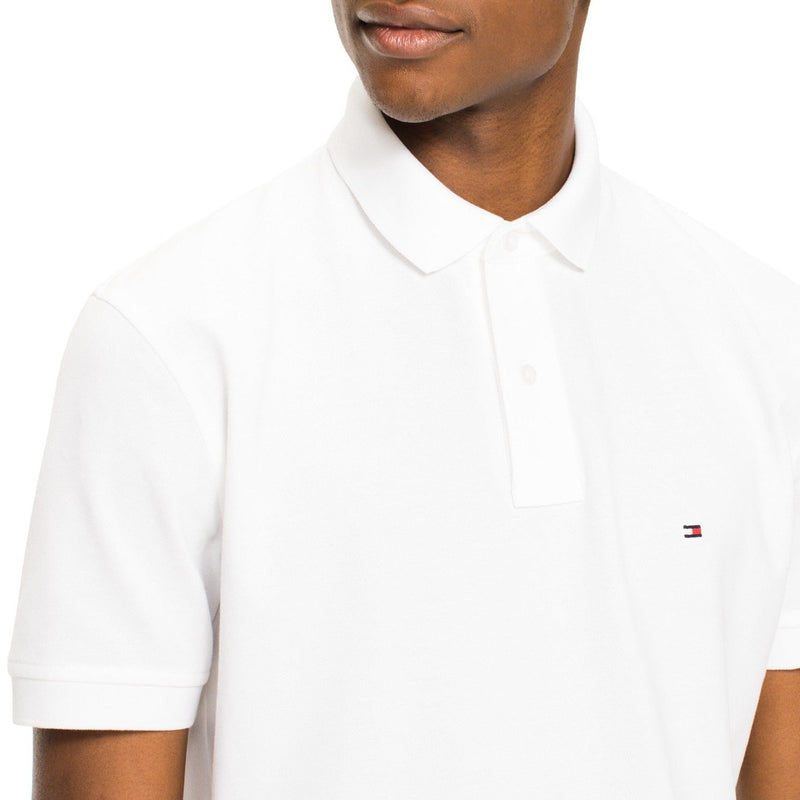 Camisa Gola Polo Tommy Hilfiger Masculina Coupe Sur Ivy - Branca