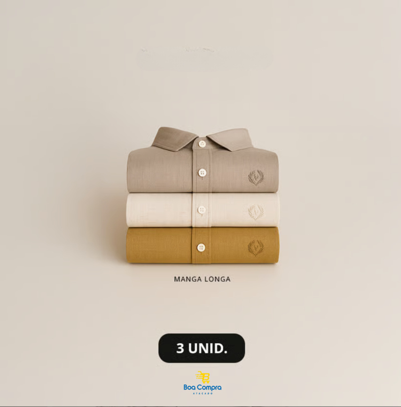 Kit 3 Camisas New Viscose