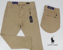 Calça Ralph Lauren de Sarja Chino Stretch Slim Fit - Bege