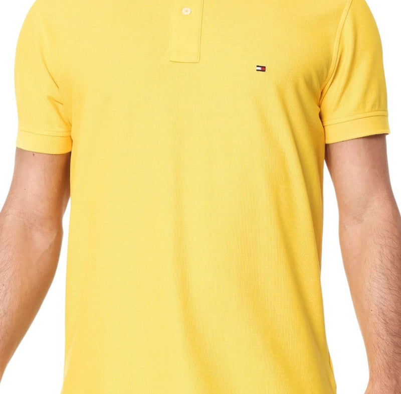 Camisa Gola Polo Tommy Hilfiger Masculina Coupe Sur Ivy - Amarela