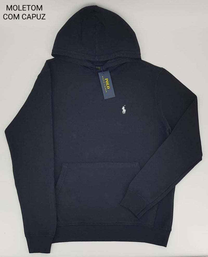 Moletom Ralph Lauren Icon Hood - Preto